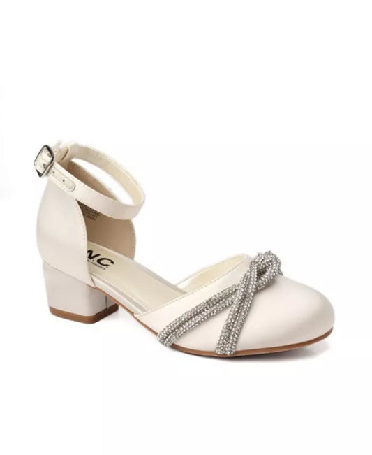 I.n.c. International Concepts Little Girls Delilah Round Toe Heel - White