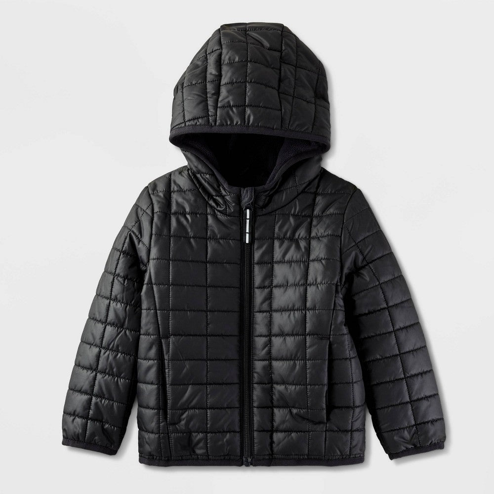 Cat & Jack Baby Puffer Jacket Black 12M Boys