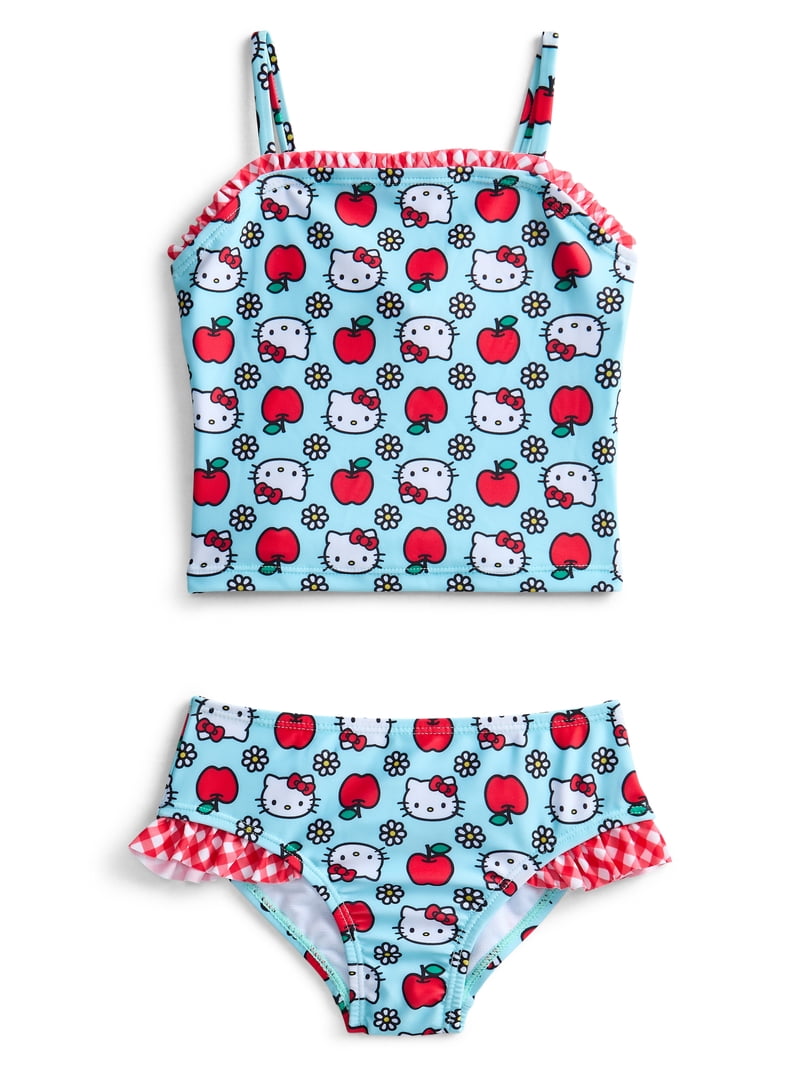 Hello Kitty Girls' Blue Tankini 5T