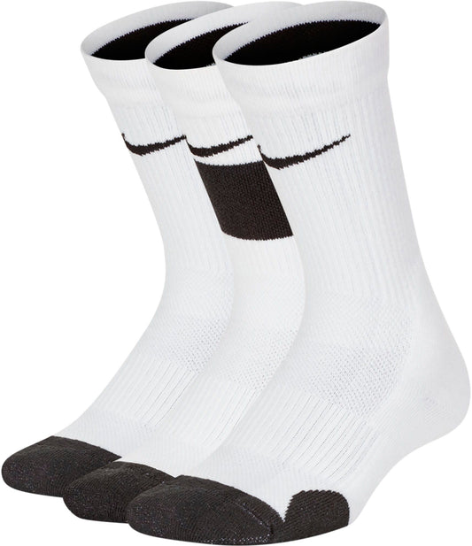 Nike Elite Dri-FIT Basketball Crew Socks, Small, Pack of 3 - Boy