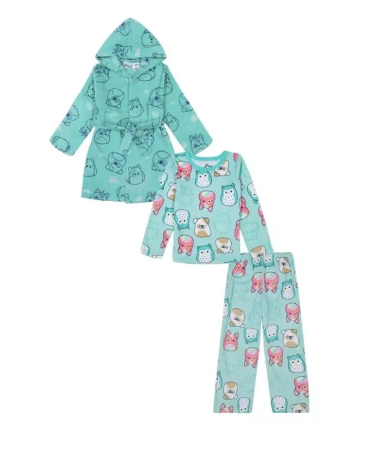Character Girls 3-Piece Robe & Pajama Set Size 4