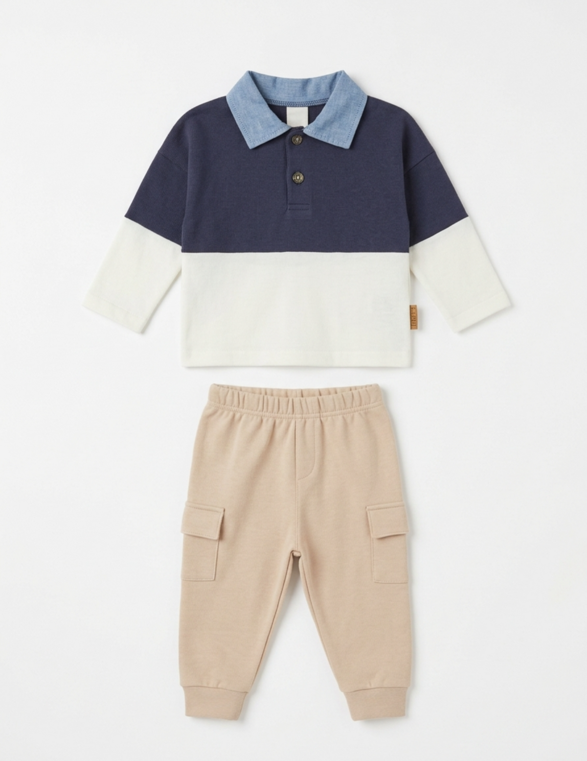 Lila & Jack Baby Colorblock Polo Set boy 9-12M