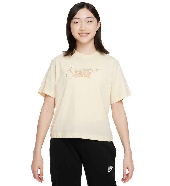 NIKE Boxy Metallic HBR Tee Youth Size XL Girl