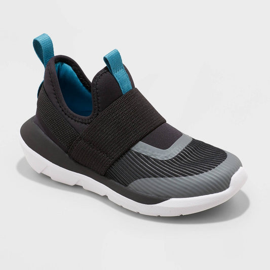 Kids' Silver Pull-on Performance Sneakers - All in Motion Black 4  - Boy