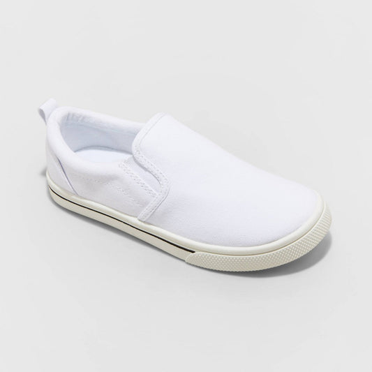 Kids' Blaine Slip-on Sneakers - Cat & Jack™ White 1 - Girl