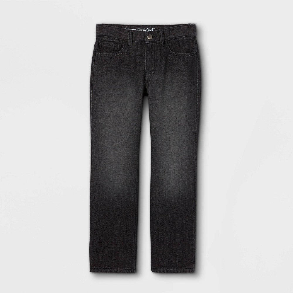 Boys' Relaxed Straight Fit Jeans - Cat & Jack™ Black 6