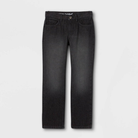 Boys' Relaxed Straight Fit Jeans - Cat & Jack™ Black 6