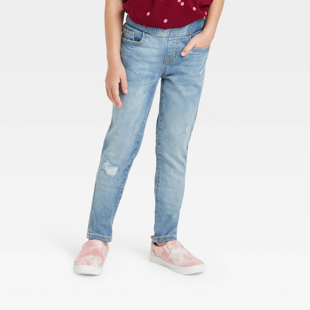 Girls' Mid-Rise Pull-on Jeggings - Cat & Jack™