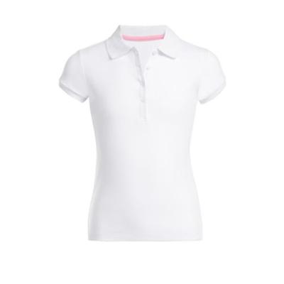 Nautica Girls Uniform Polo Shirt, White - L plus