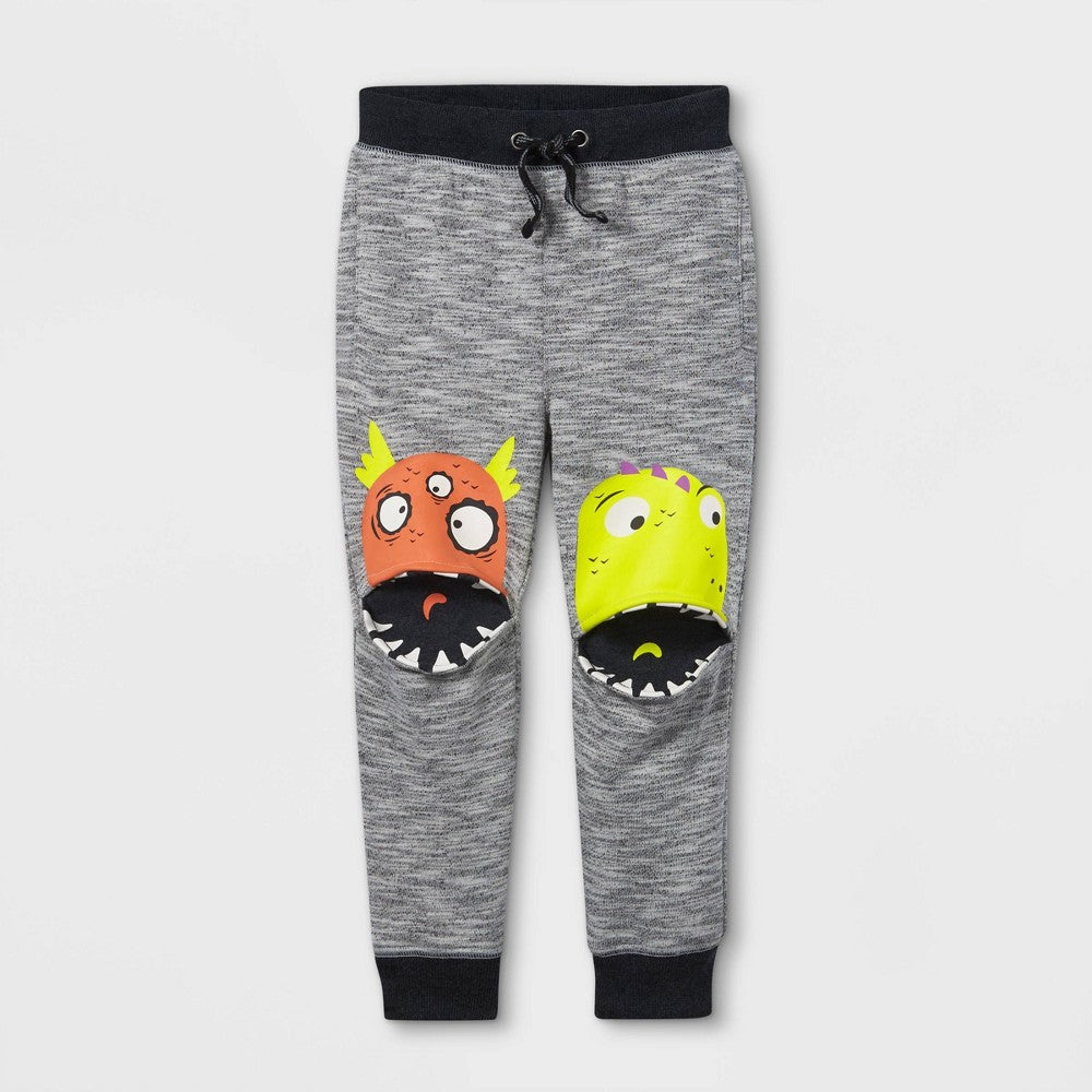 Cat & Jack Toddler Boys' Monster Knee Jogger Pants 18M