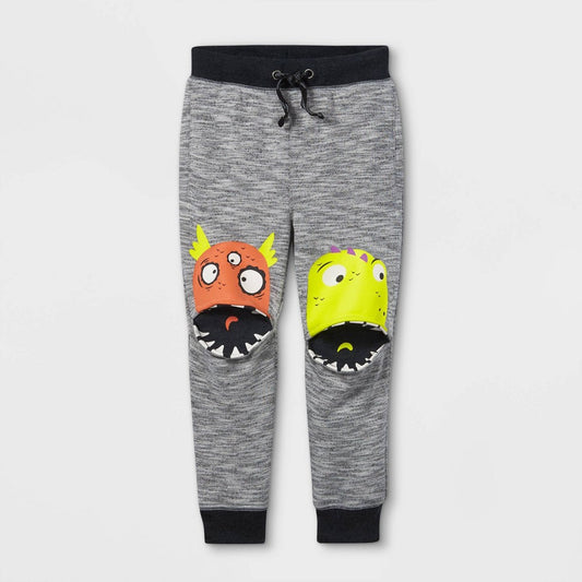 Cat & Jack Toddler Boys' Monster Knee Jogger Pants 18M