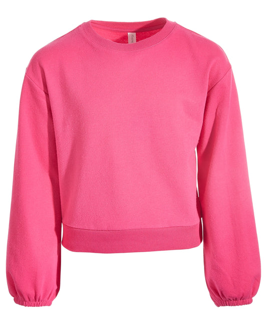 ID Ideology Big Girls Pink Fleece Sweatshirt - Candy Fizz XL