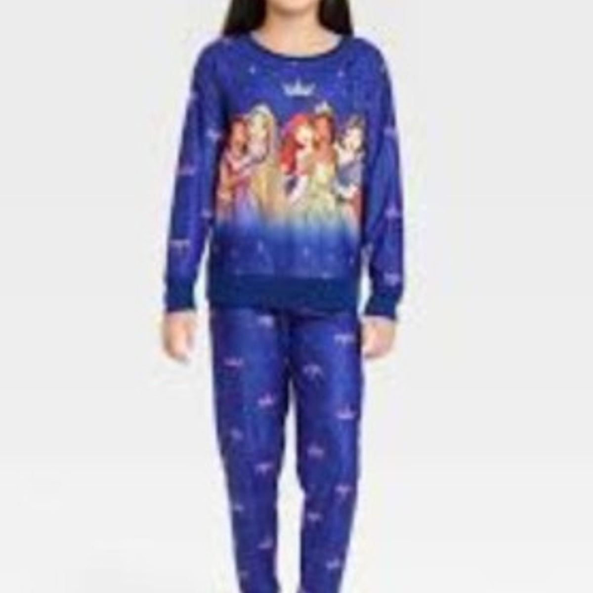 Disney Princess Girls' Pajama Set  Blue XS