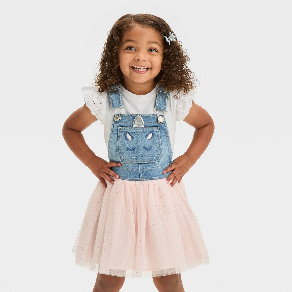 OshKosh B'gosh Unicorn Skirtall for Toddler Girls, 18M, Light Pink