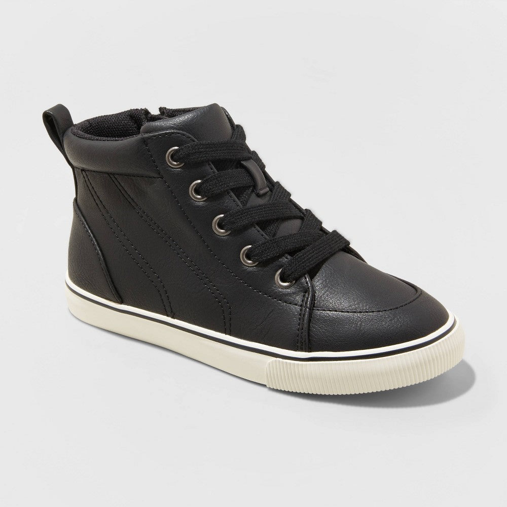 Boys' Florian Lace-Up Sneakers Black - Cat & Jack™ 5