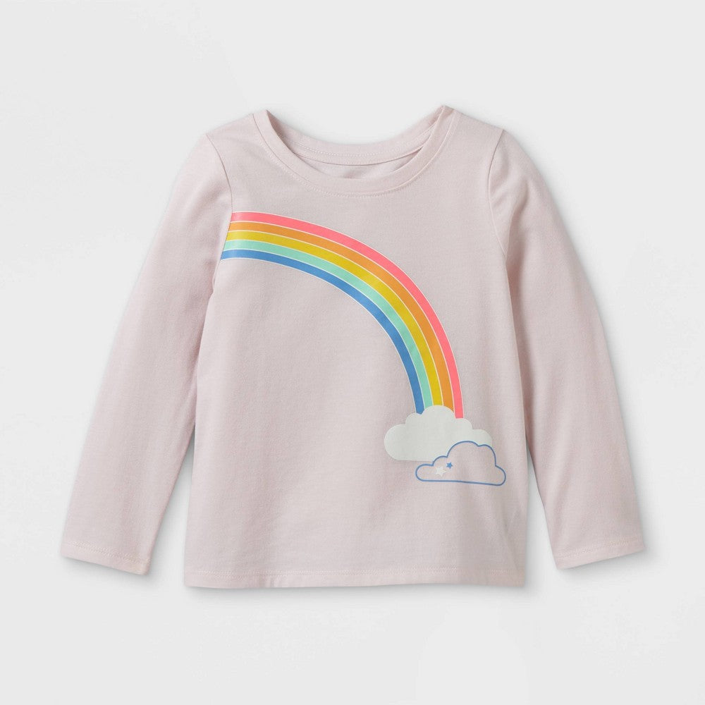 Cat & Jack Girls' Rainbow Graphic T-Shirt 4T