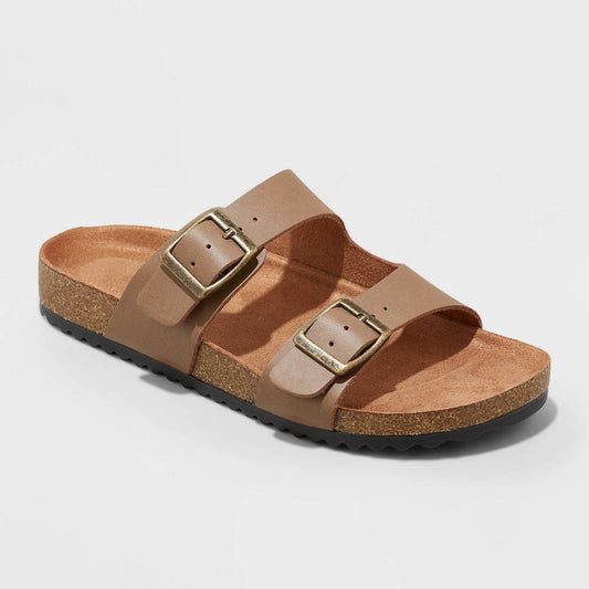 Kids' Drew Slip-on Footbed Sandals - Cat & Jack Brown 6 - Boy