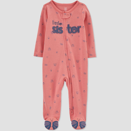 Just One You by Carter's Girls' Butterfly Footed Pajama 6M