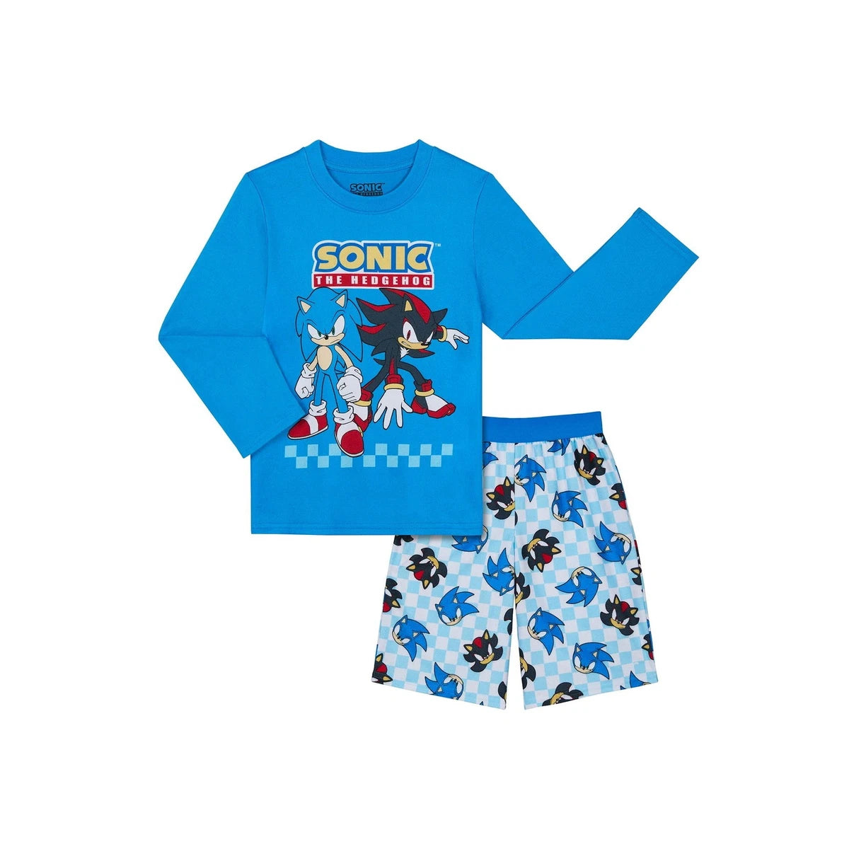 Sonic Boys Blue Pajama Set M