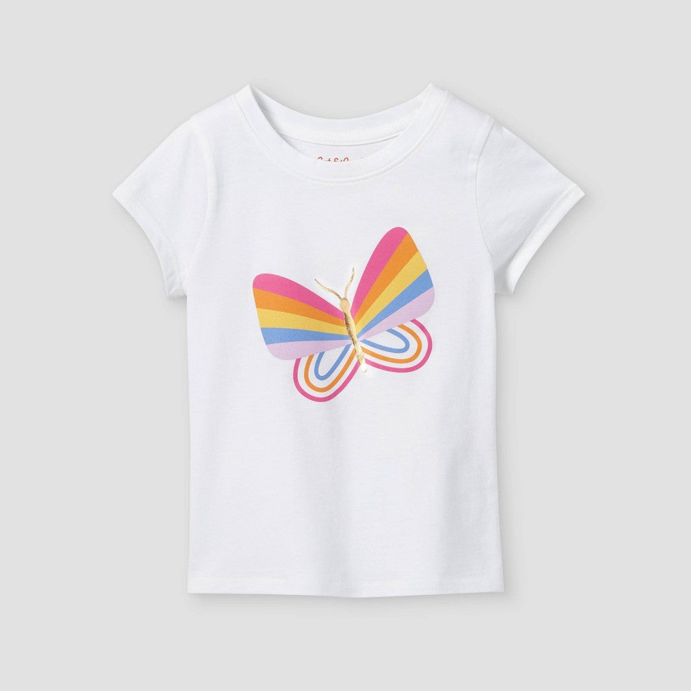 Cat Jack girl top white 3T
