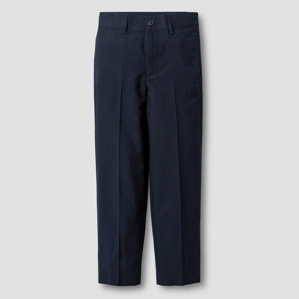 Cat & Jack Boys' Navy Suit Pants Size 4, Adjustable Waistband