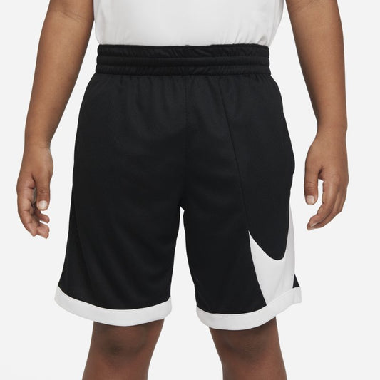 Nike Dri-FIT HBR Basketball Shorts, Black/White, Size L Boys