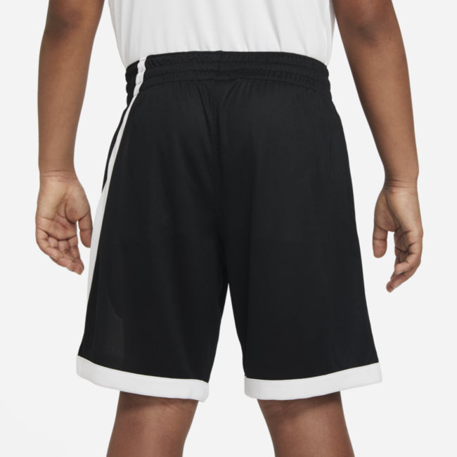 Nike Dri-FIT HBR Basketball Shorts, Black/White, Size L Boys