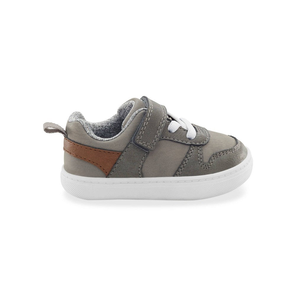 Carter's Karson First Walker Sneakers Size 3 - baby Gray/Brown boys