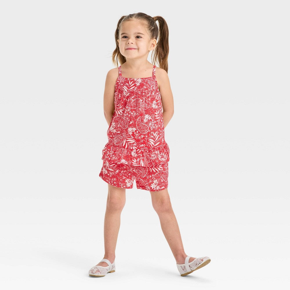 OshKosh B'gosh Toddler Girls' Paisley Top & Shorts Set 4T