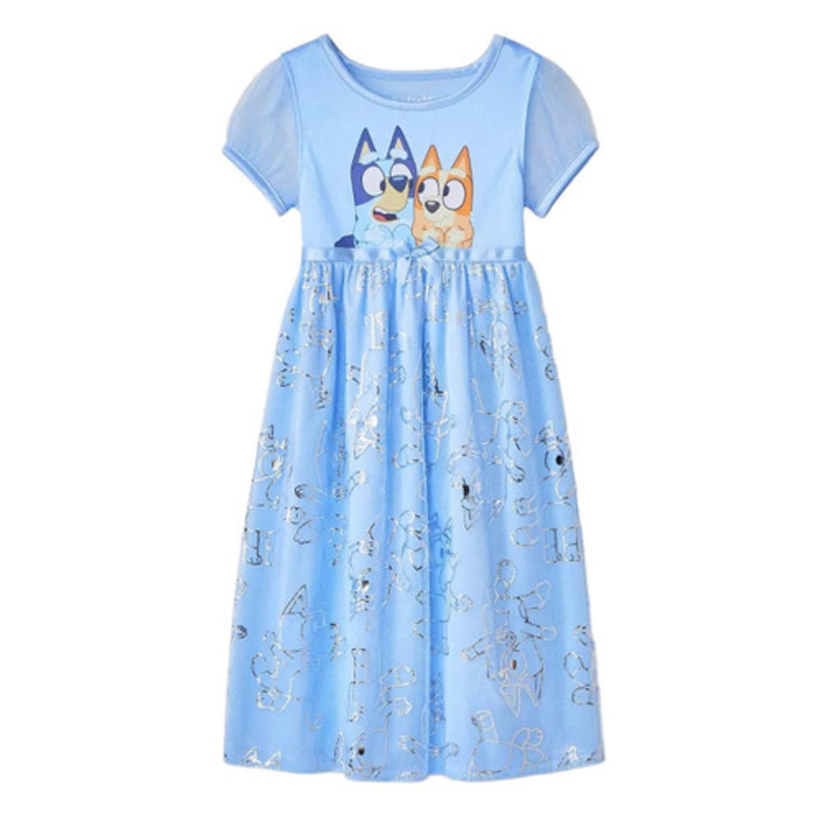 Bluey Toddler Girls' Fantasy NightGown Blue, Size 2T