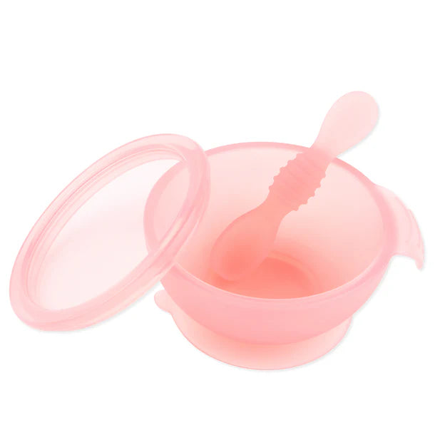 Bumkins Silicone First Feeder Set - Pink