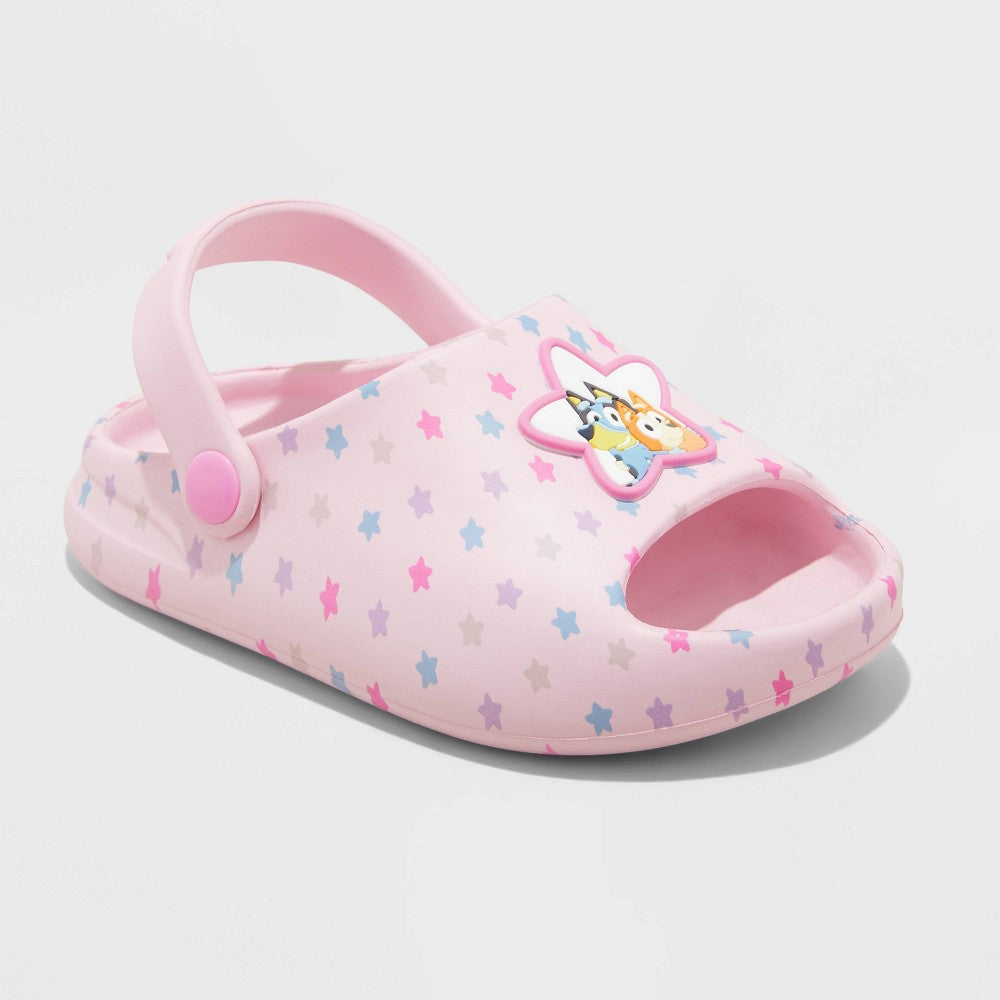 Bluey Toddler Girls' Comfort Sandals Pink Size 7T
