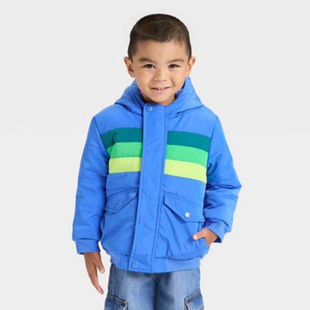 Cat & Jack Toddler Boys' Heavyweight Puffer Jacket 18M Blue