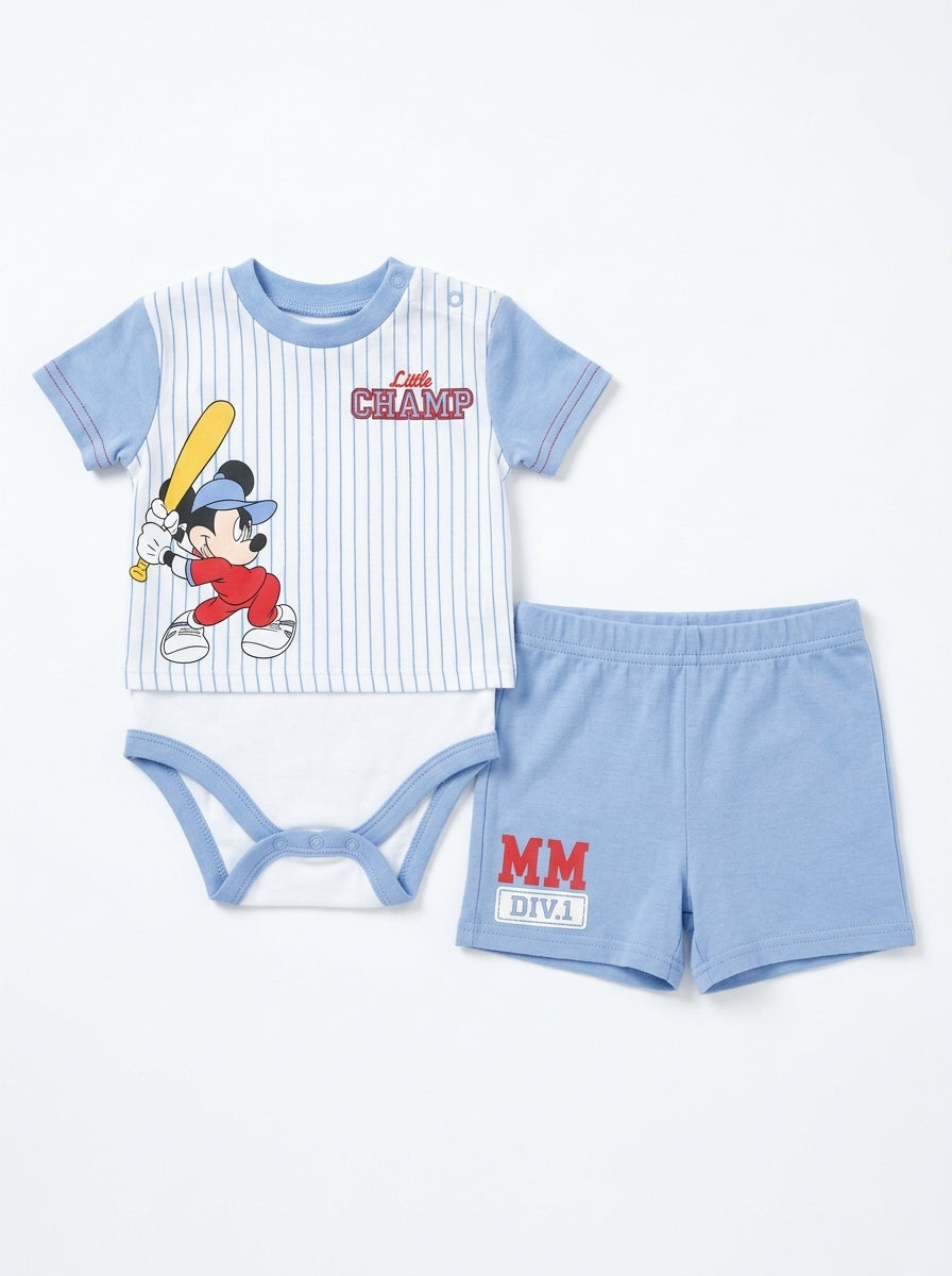 Disney Mickey Mouse Baby boy Outfit 2pc Set 3-6M