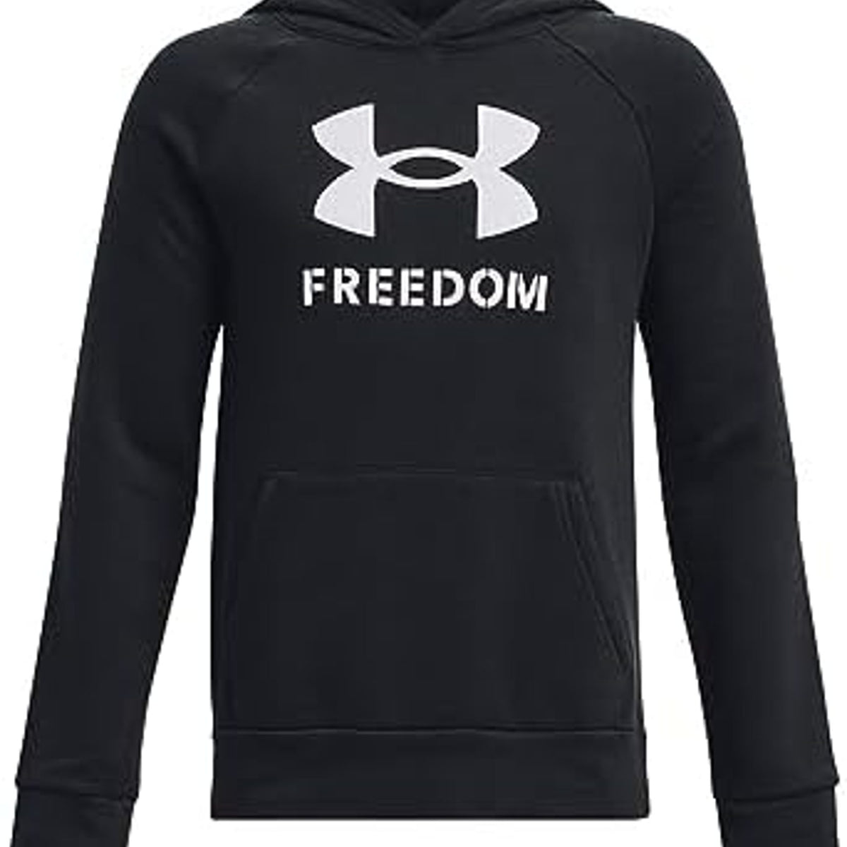 Under Armour Freedom Rival Logo Hoodie Black, Size L boys