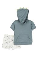 Carters 2-Piece Dinosaur Hooded Outfit, 18 Months