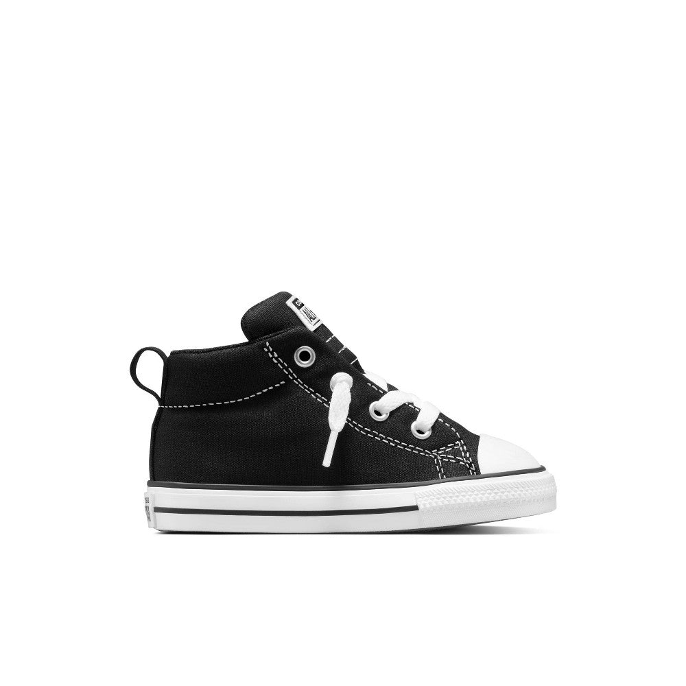 Converse Chuck Taylor All Star Street Mid Infant/Toddler Shoes Size 7 Color: Black/White/Black boys