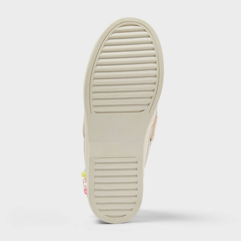 Cat & Jack Girls' Remy Boat Shoes Ivory 2