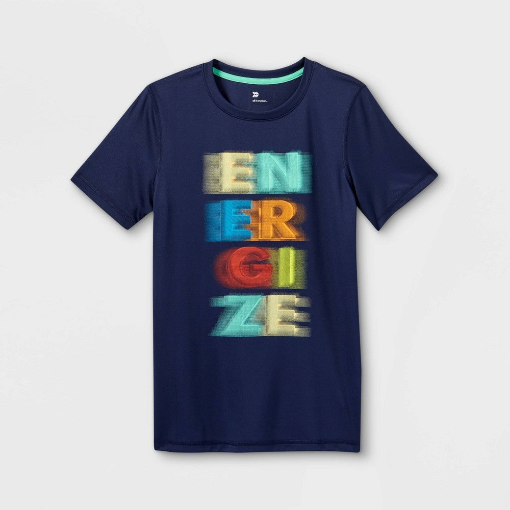 All In Motion Boys' Navy Energize T-Shirt XS