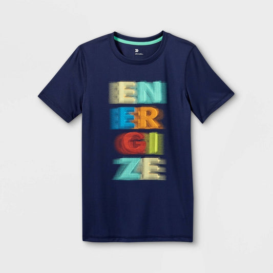 All In Motion Boys' Navy Energize T-Shirt XS