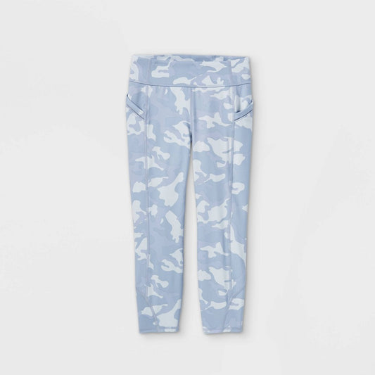 All In Motion Girls' Cropped Leggings Side Pocket Size L