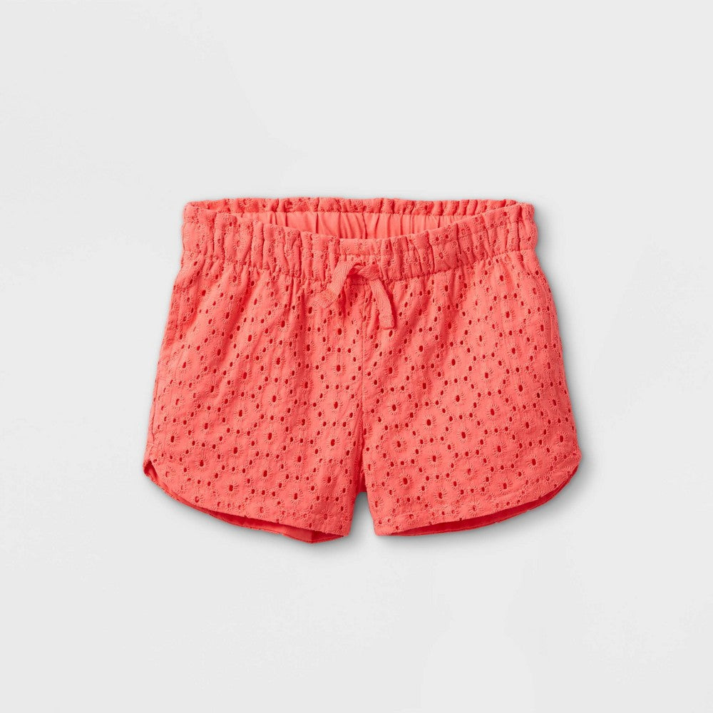 Cat & Jack Toddler Girls' Eyelet Shorts, Size 12M