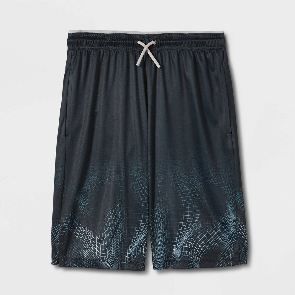 All In Motion Boys' Geometric Ombre Shorts - Size L