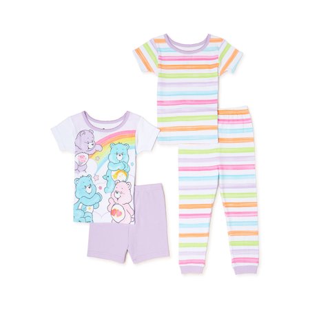 Care Bears girl Enterprises Toddler Pajama Set 4-Piece 5T