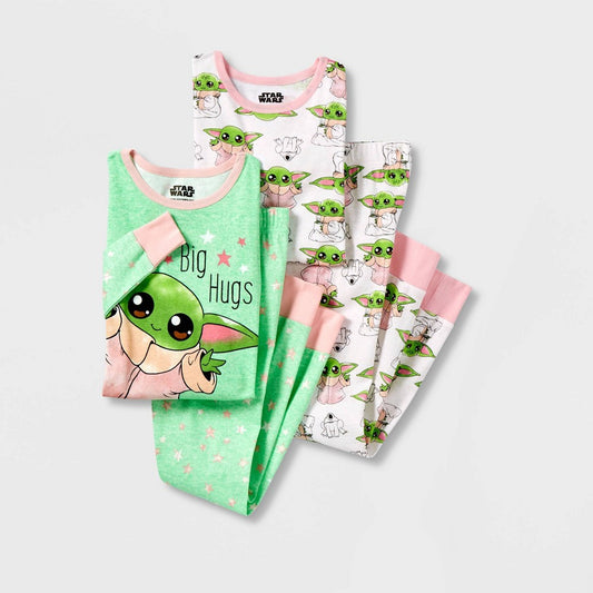 Disney Star Wars girl Yoda 4pc Pajamas Sleep Set 4