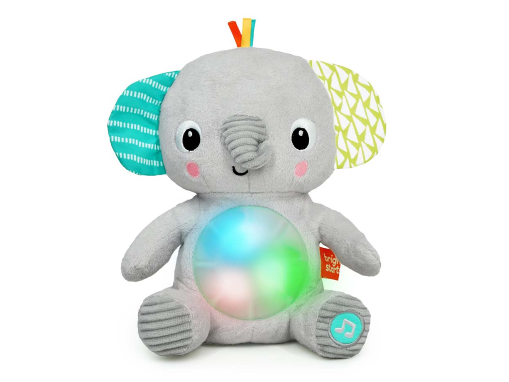 Bright Starts Hug-a-Bye Baby Boy Elephant Stuffed Animal & Soft Toy Soother OS