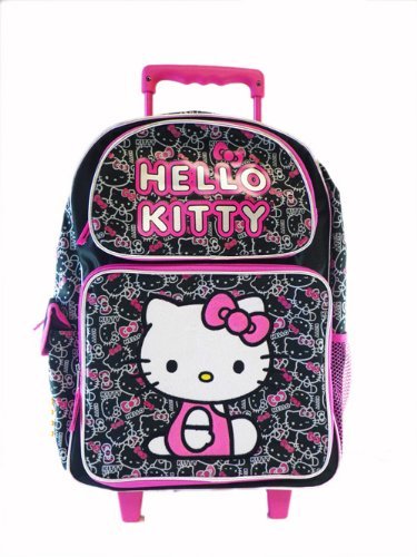 Hello Kitty Small Rolling Backpack - Hello Kitty Small Rolling School Bag OS