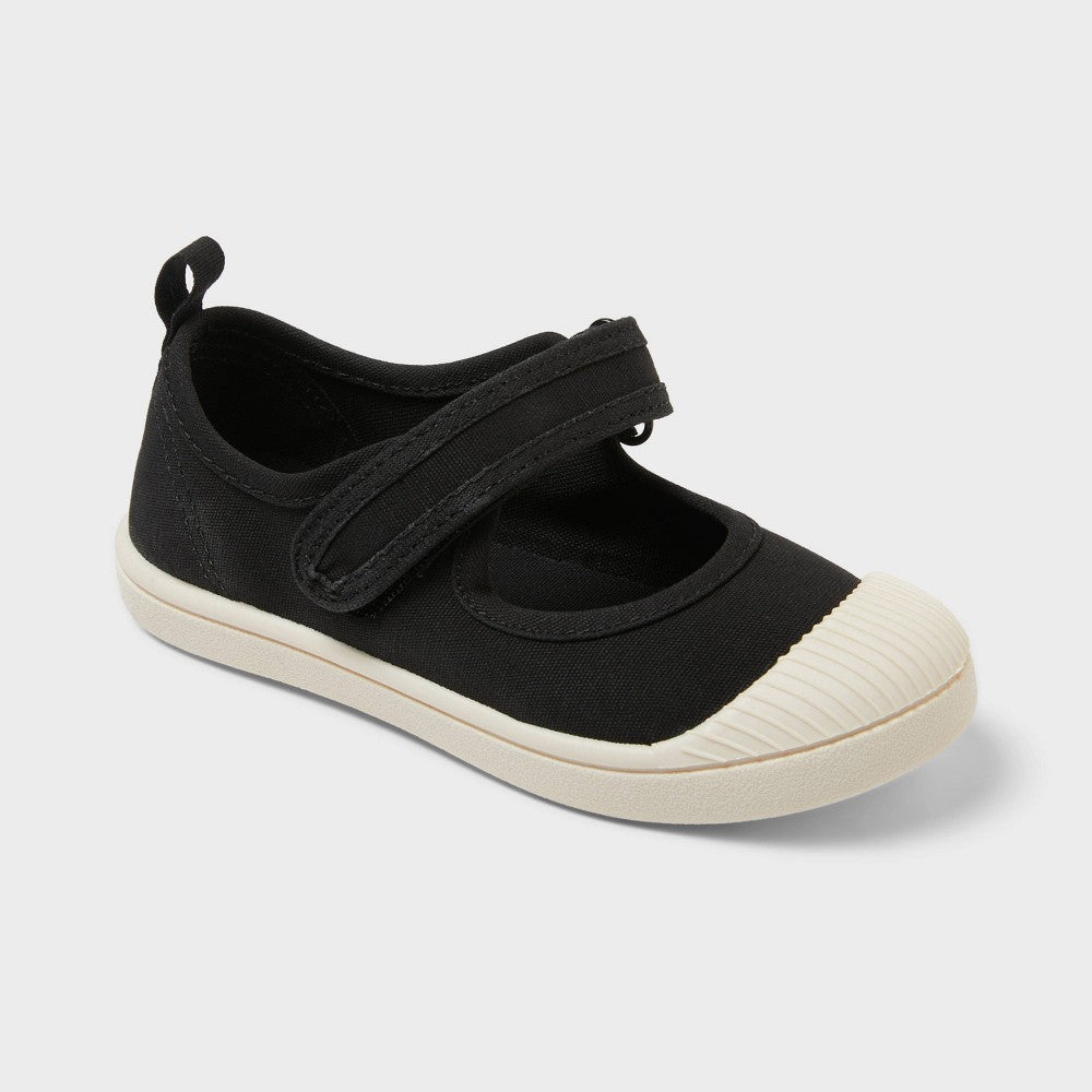Cat & Jack Toddler Marina Hook and Loop Closure Mary Jane Sneakers Black 5T