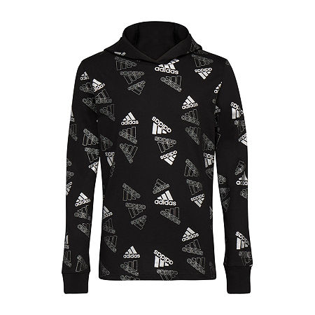Boys (8-20) Adidas(R) Tumbling Long Sleeve Hooded Tee