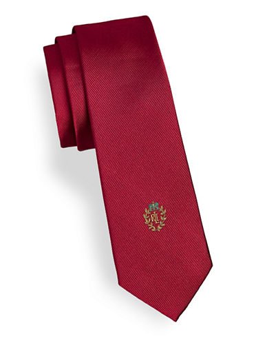 Lauren Ralph Lauren Boys Red Crest Tie - One Size